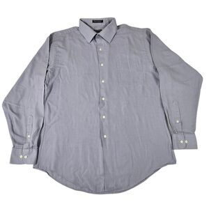 Arrow Men Fitted Wrinkle Free Long Sleeve Dress Shirt 16.5 Neck 34/35 Purple